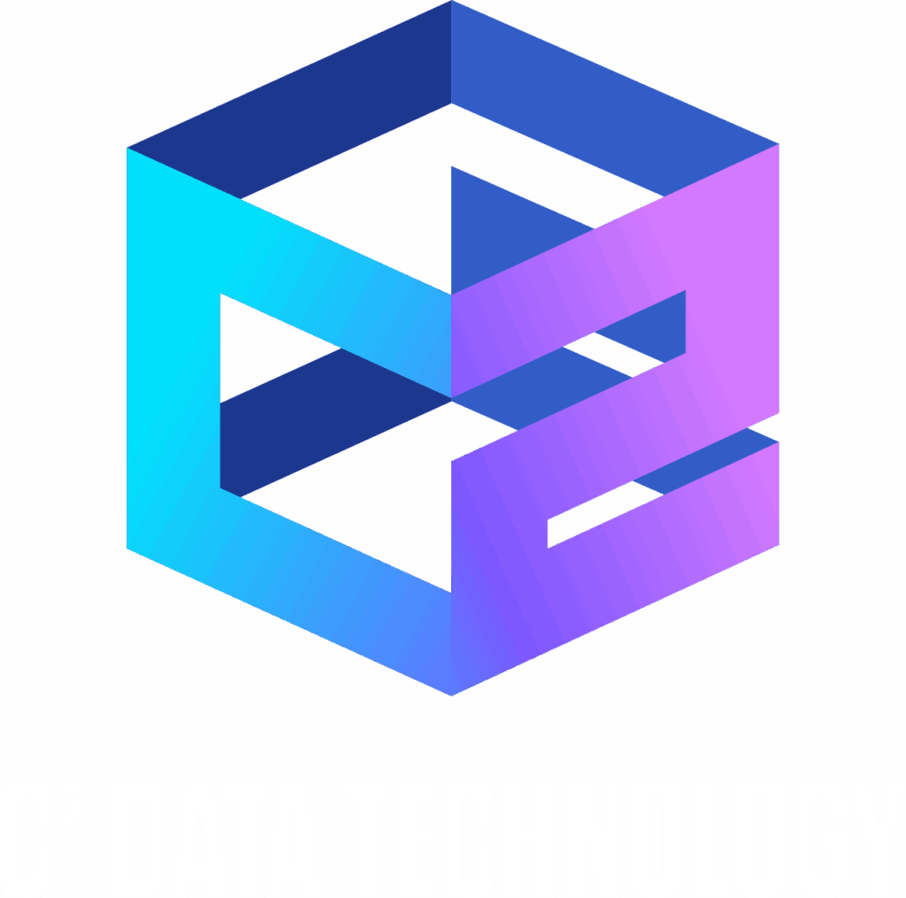 C2 Data Technology No Tagline Cube White