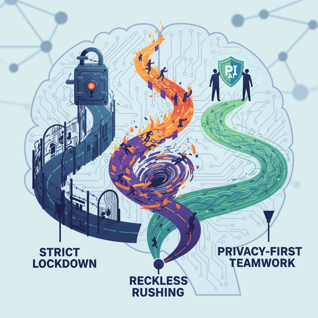 Strict lockdown cybersecurity threat response digital innovation concept image.