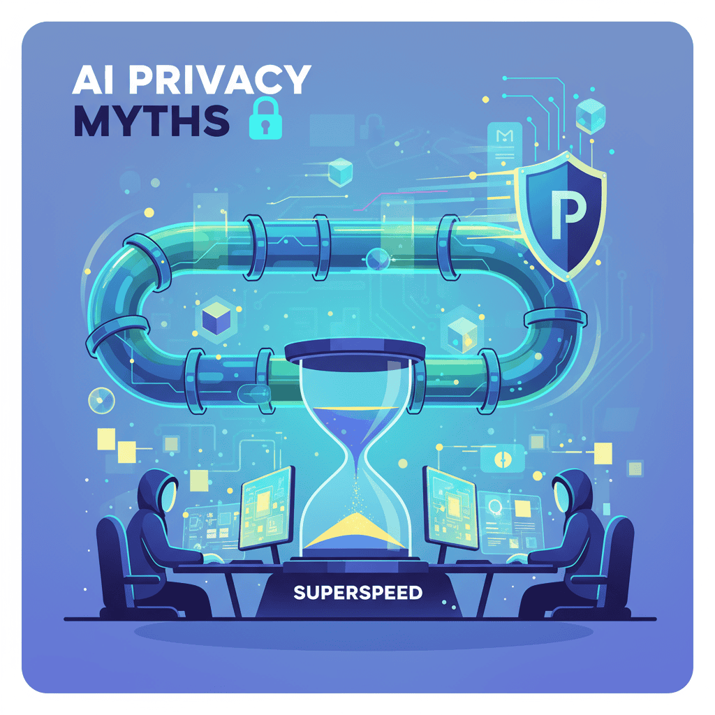 AI privacy myths, data security, cybersecurity, data protection, AI technology, digital privacy, cloud security, data management, data privacy solutions, C² Data Technology.